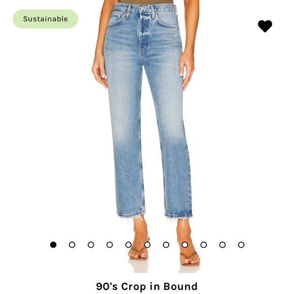 Agolde Denim - AGOLDE 90's Crop in color Bound size 24